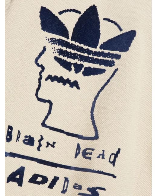 Adidas Green X Brain Dead Originals Colour-Block Logo Sweatshirt for men