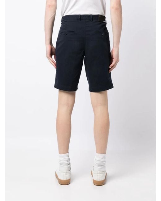 Boss Blue Logo-Patch Shorts for men