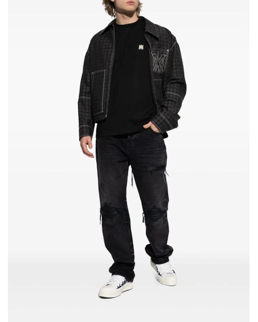 Amiri Black Jacket With Logo for men