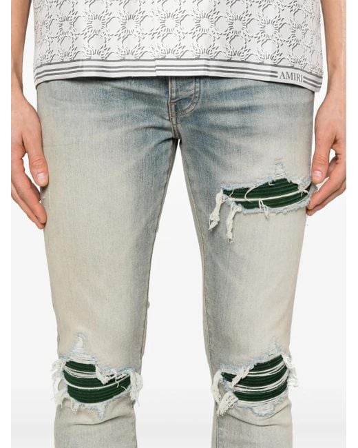 Amiri Blue Premium Suede Mx1 Jean For for men