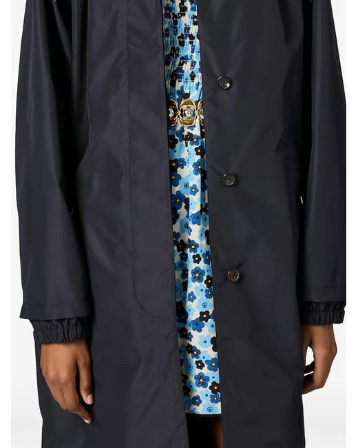 Miu Miu Black Technical Fabric Coat