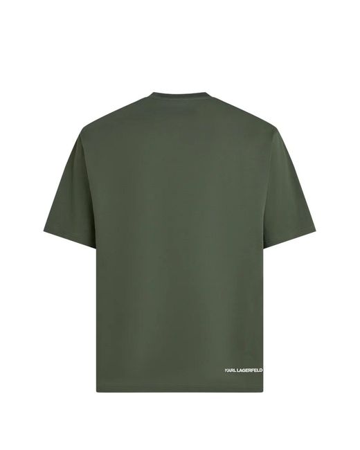Karl Lagerfeld Green Après Ski Club T-Shirt for men