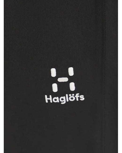 Haglöfs Black Logo-Detail Track Pants for men