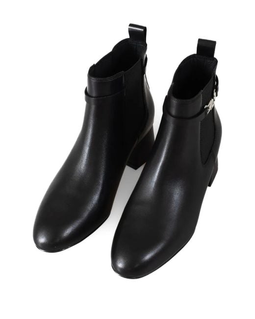Karl Lagerfeld Black Bonnie Ankle Boots