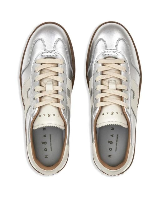 Hogan White H698 Platform Sneakers