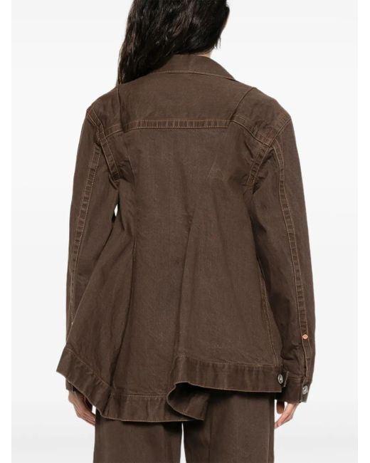 Sacai Brown Cotton Jacket