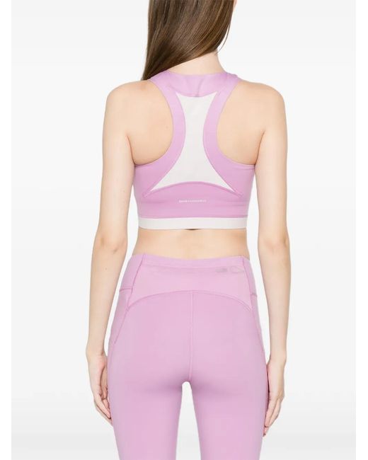 On Shoes Pink 2-In-1 Crop Sports Bra