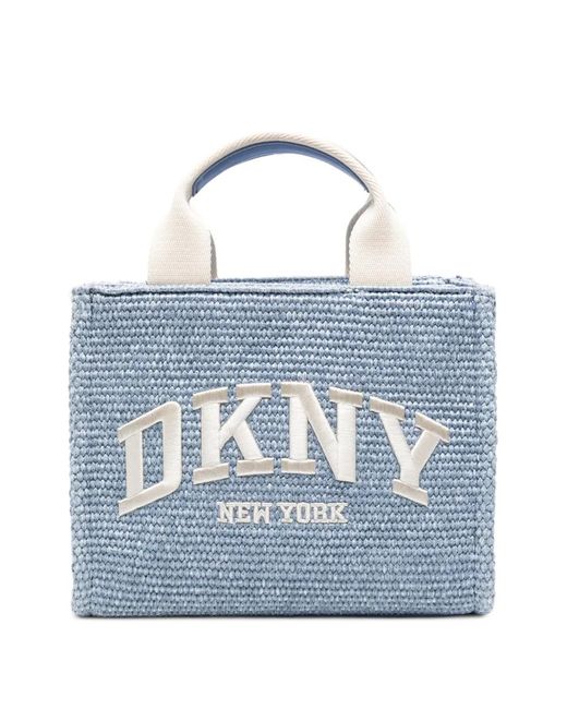 DKNY Blue Small Hadlee Top-Handle Tote Bag