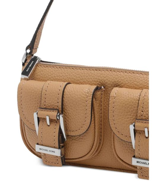 MICHAEL Michael Kors Metallic Leather Shoulder Bag