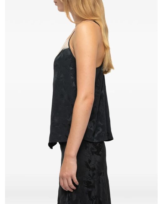 Zadig & Voltaire Black Jayla Silk Skirt