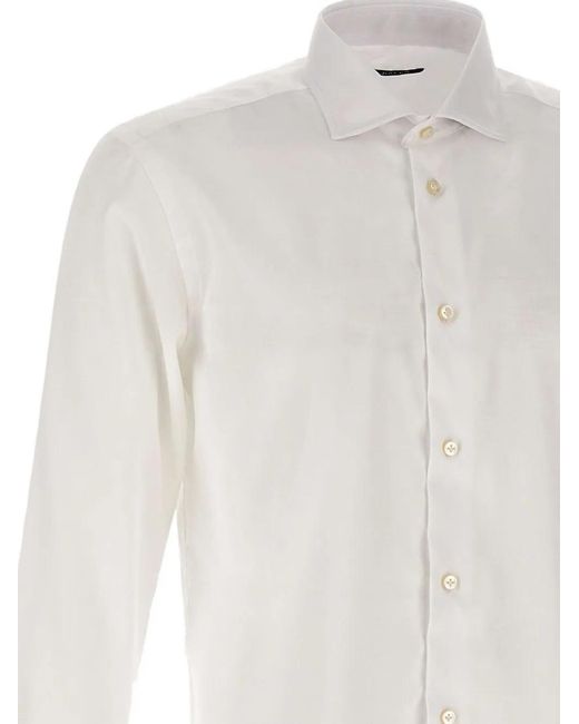 Brian Dales Hemd Mit Doppelten Manschetten in White für Herren