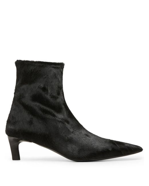 Mujer Botines De Piel Efecto Potro Marsèll de color Black