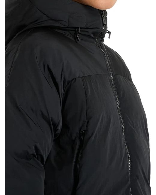 On Shoes Black Hooded Puffer Jacket