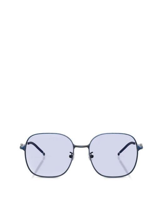 DIESEL White Square-Frame Sunglasses
