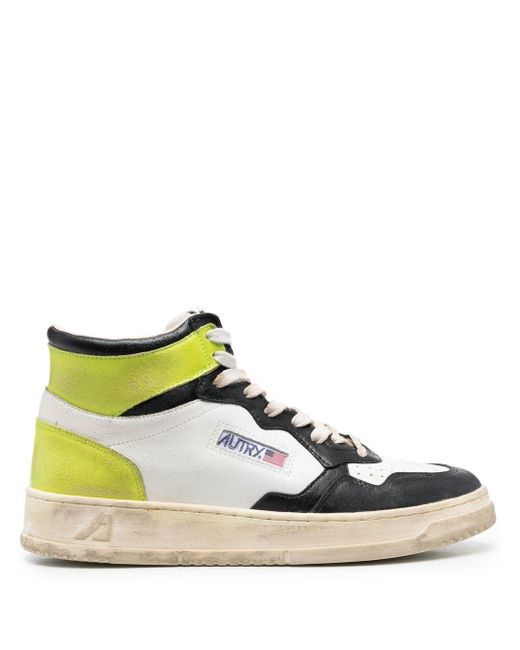 Autry Colour-block High-top Trainers in White for Men | Lyst
