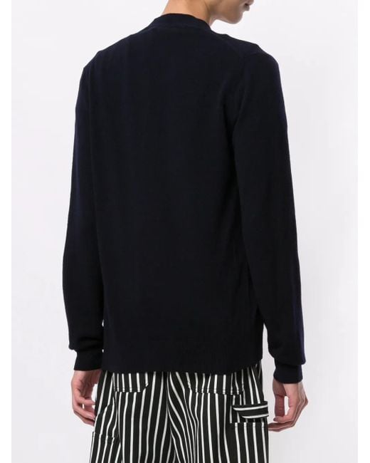 COMME DES GARÇONS PLAY Black Embroidered Logo Cardigan for men