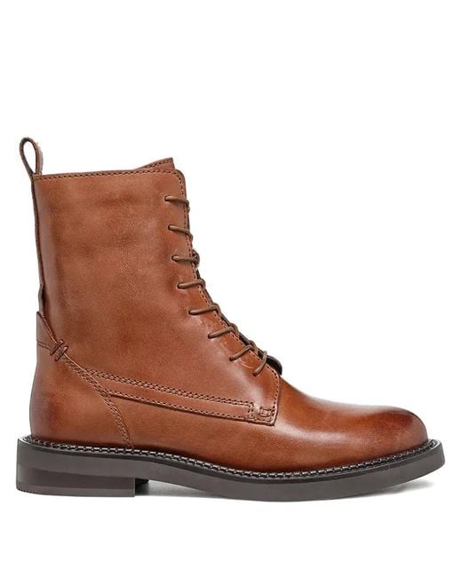 Geox Brown Serilda Bikerstiefel 35Mm