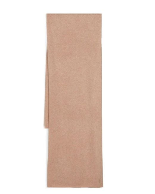 Polo Ralph Lauren Natural Polo Pony Virgin Wool Scarf