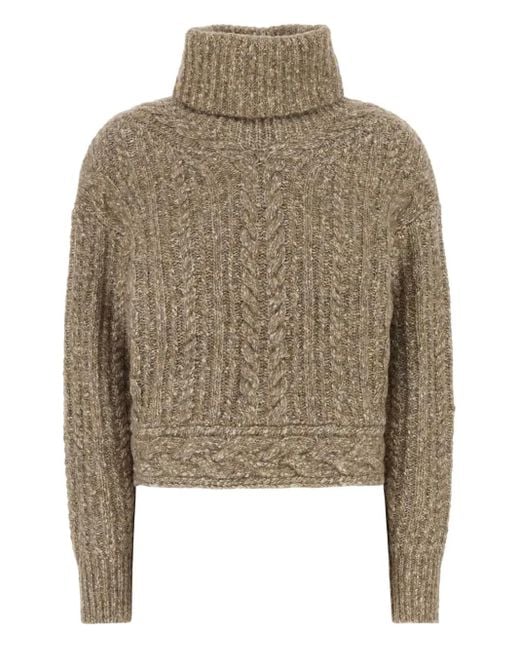 Isabel Marant Natural Cable-Knit Jumper