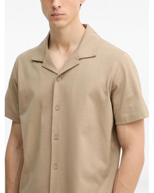 Marc O' Polo Natural Short-Sleeved Camp-Collar Shirt for men