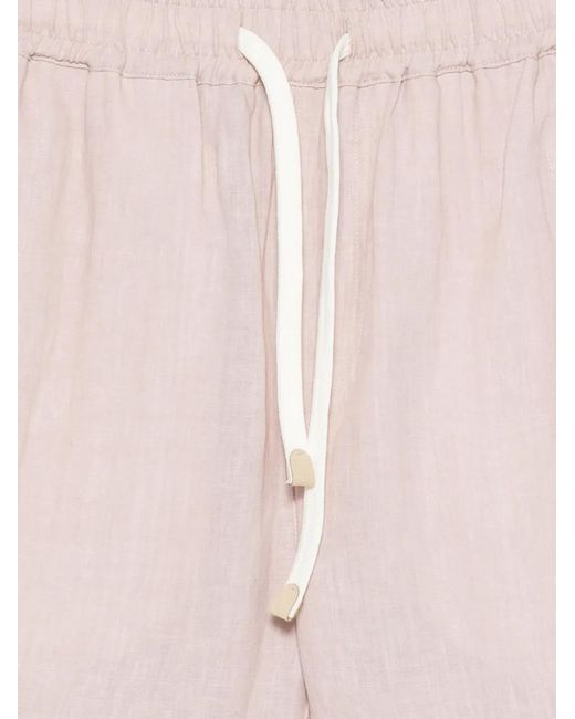 Eleventy Pink Drawstring Deck Shorts for men