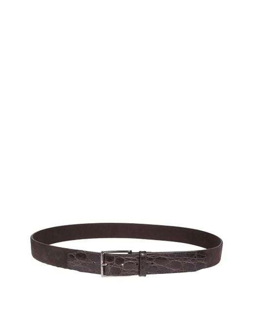 Orciani Brown Suede Belt for men