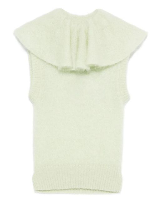 Viktor & Rolf Blue Ruffled Volant Vest