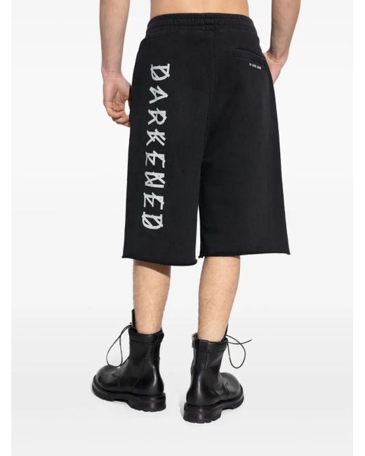 44 Label Group Blue Printed Track Shorts for men