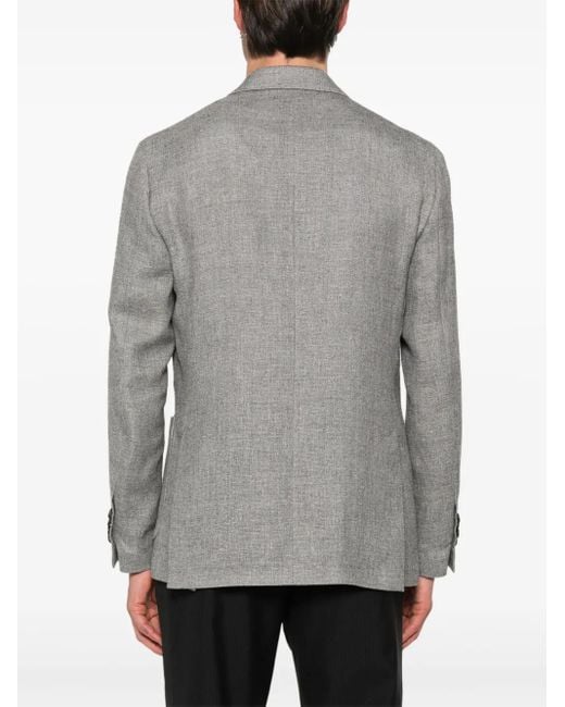 Lardini Gray Special Single-Breasted Blazer for men