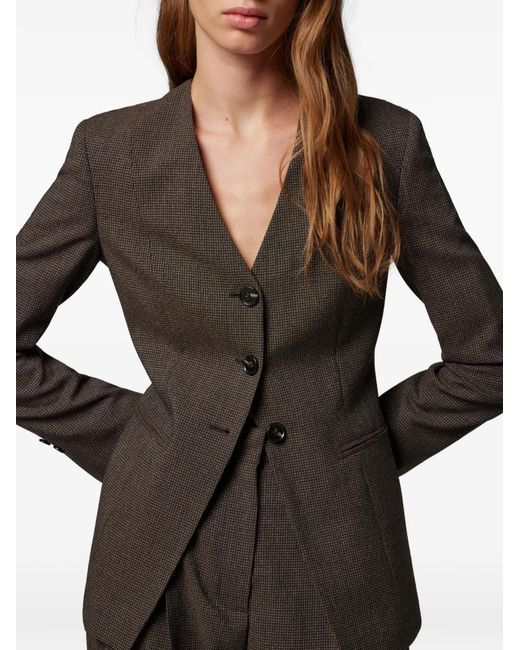 Paul Smith Black Buttoned Wool Blazer