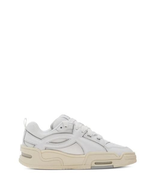 Under Armour White Ua Hb-Lo Lace Up Sneakers