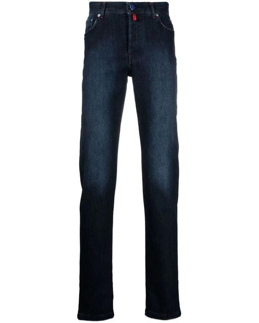 Kiton Blue Straight-Leg Denim Jeans for men