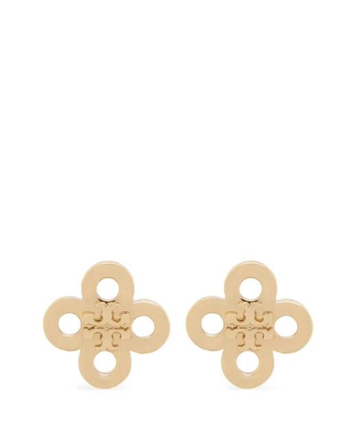 Tory Burch Metallic Puces D'Oreilles Forget Me Not À Motif De Trèfle