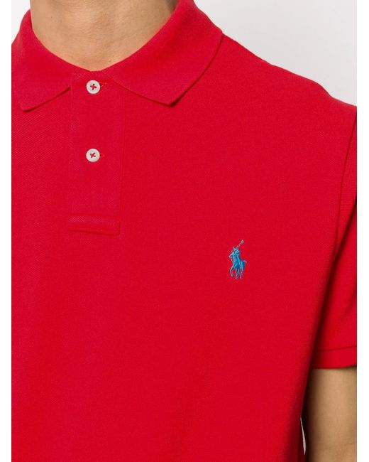 Polo Ralph Lauren Logo Embroidered Polo Shirt for men