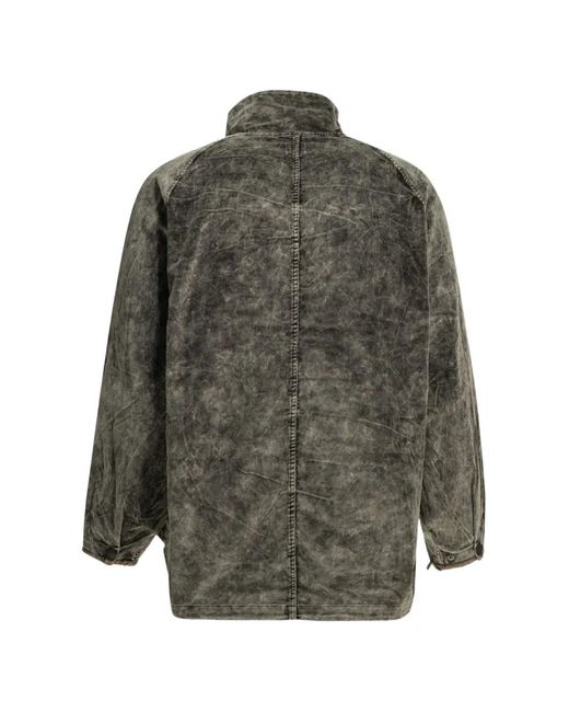 Kapital Gray Multi-Pocket Zip-Up Jacket for men