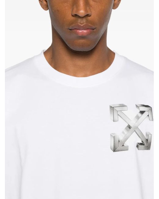 Off-White c/o Virgil Abloh White Arrows-Print T-Shirt for men