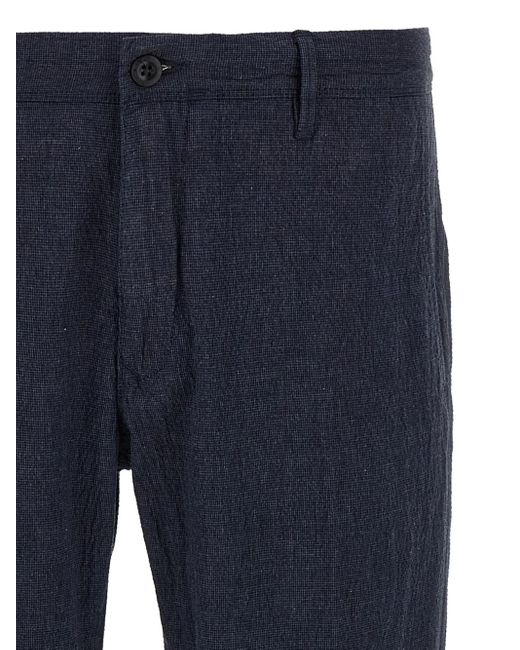 メンズ Incotex Tricochino Cotton Trousers Blue
