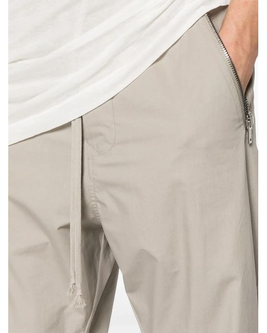 Rick Owens Natural Tecuatl Drop-Crotch Track Pants for men