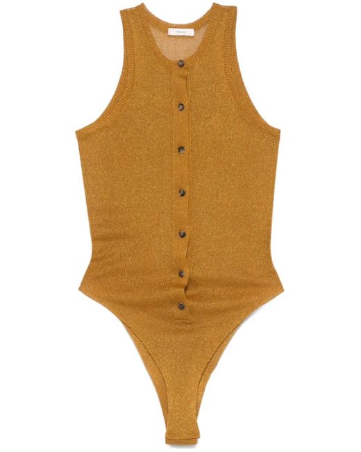 Haikure Yellow Frances Bodysuit