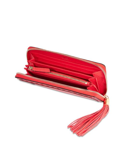 Lancel Red Premier Flirt Wallet