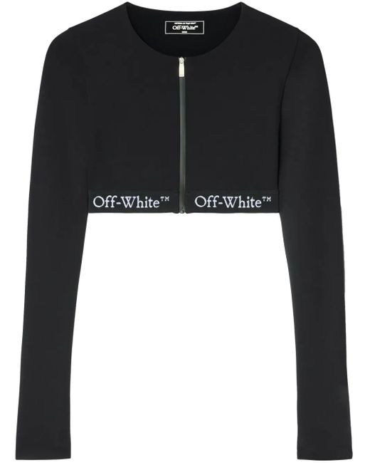 Off-White c/o Virgil Abloh Cropped Top in het Black
