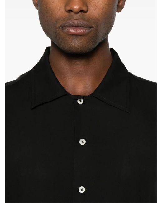 Bode Black Midnight Daffodil Shirt for men