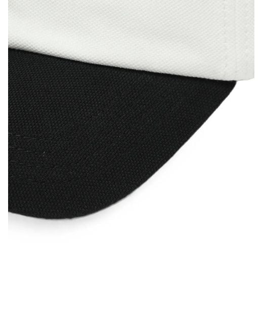 Fred Perry White Piqué Baseball Cap for men