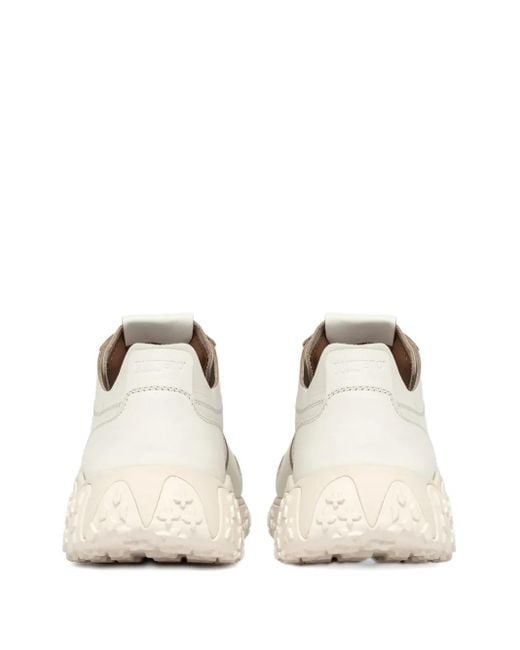 Sneakers Con Design A Inserti di Buttero in White da Uomo