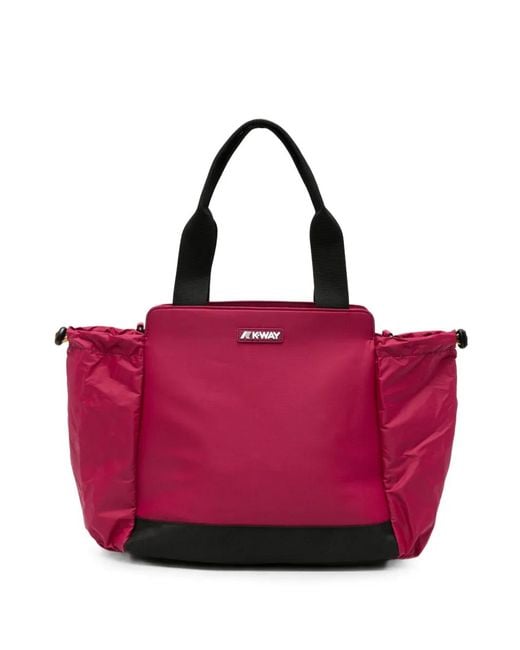K-Way Red Sac À Main Aisy À Fermeture Zippée
