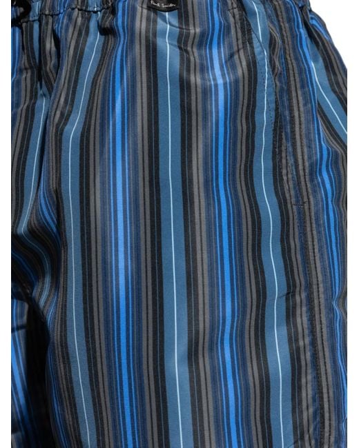 Paul Smith Blue Striped Swim Shorts for men