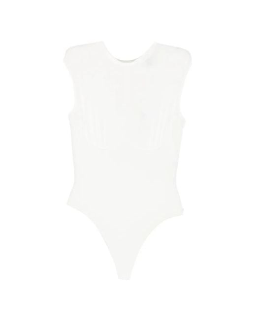 Nissa White Underwire High-Neck Body