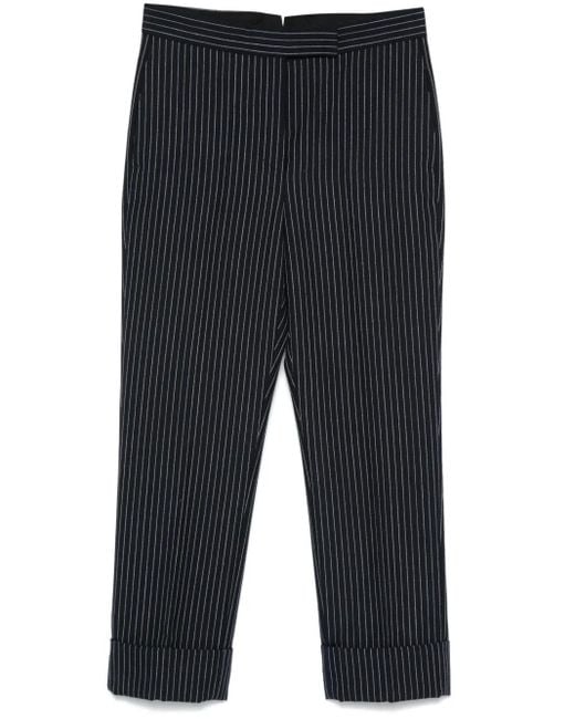 Thom Browne Blue Pinstripe Trousers