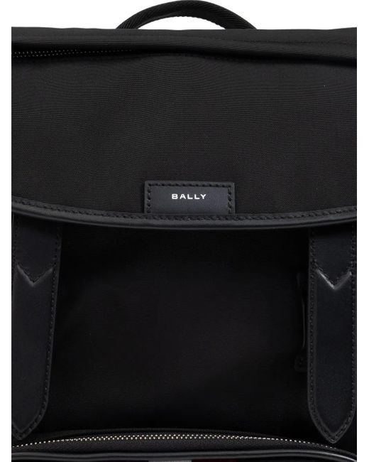 メンズ Bally ロゴパッチ バックパック Black