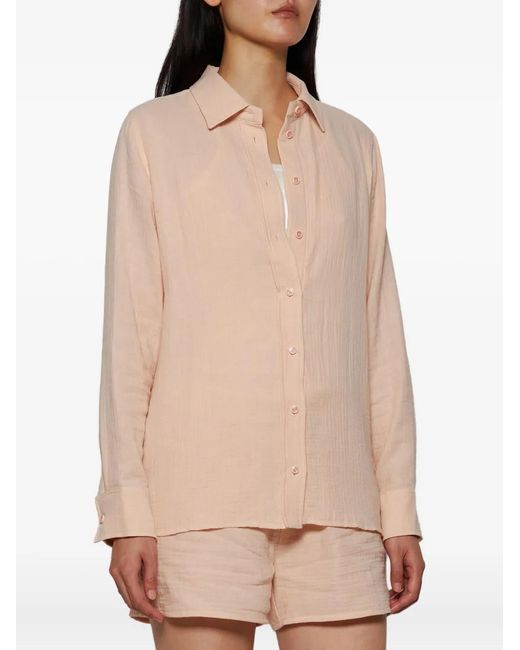 ÉTERNE Pink Constance Button-Down Cotton Shirts